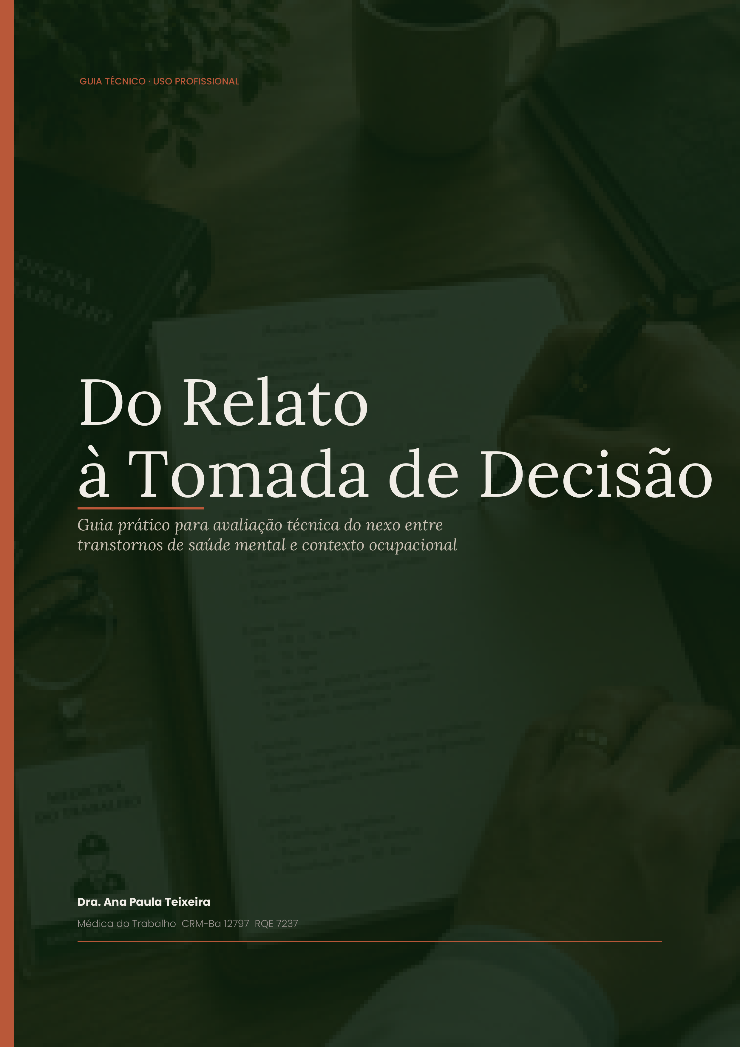 Capa do guia Do Relato à Tomada de Decisão
